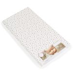 CLASSICO szivacsmatrac 9cm 120x60cm textil huzat FEHÉR csillagos