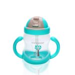BOO itatópohár szívószállal, fogantyúval 280ml KÉK