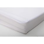 Matracvédő lepedő 60x120cm két rétegű FEHÉR