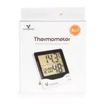 Moni Cangaroo Thermometer hőmérő, páratartalom mérővel és digitális órával zöld/fehér