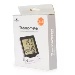 Moni Cangaroo Thermometer hőmérő, páratartalom mérővel és digitális órával zöld/fehér