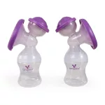 Cangaroo Elegance duo elektromos mellszívó 2 tartállyal fehér/lila