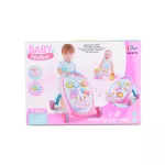 MUSIC BABY WALKER járássegítő sütis PINK