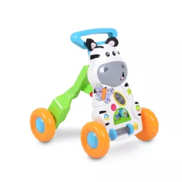 MUSIC PUSH WALKER 2in1 járássegítő zebrás