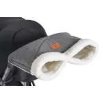 Moni LUXE kézmelegítő babakocsira, muff SZÜRKE