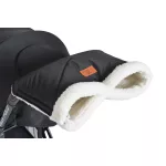 Moni LUXE kézmelegítő babakocsira, muff FEKETE
