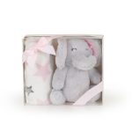 Cangaroo Takaró 90x75cm elefánt plüss pink