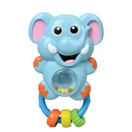 MŰANYAGJÁTÉK csörgő elefántos KÉK