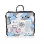 Braidy fonott fejvédő 180 cm kék/fehér