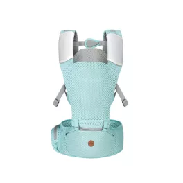   MISTRAL bébi hordozó 3 poziciós, ergonomikus, hálós TÜRKIZ