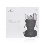 MISTRAL bébi hordozó 3 poziciós, ergonomikus, hálós FEKETE