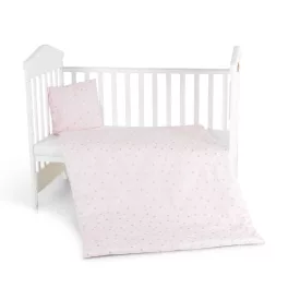   Moni Nook 3 részes bébi ágynemű huzat garnitúra PINK CSILLAG