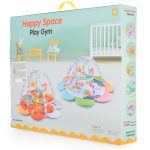 HAPPY SPACE Daisy játszószőnyeg, kerek virág, 20 db labdával textil, műanyag PASZTEL