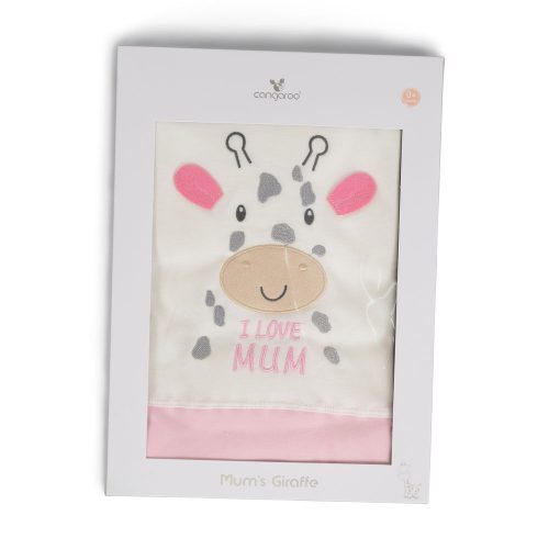 MUM Zsiráfos takaró 90*100cm PINK/rózsa