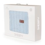 Sherpa takaró 75x100cm KÉK