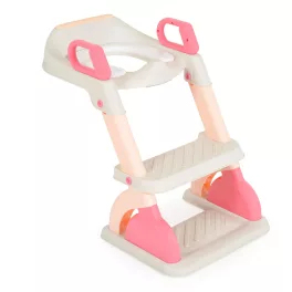   Moni MURRAY lépcsős WC szűkítő 2 lépcsővel, fogantyúval PINK