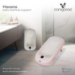 HAVANA babatartó kádba vízhőmérővel FEHÉR