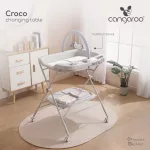 CROCO multifunkciós, összecsukható pelenkázó asztal SZÜRKE