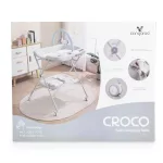 CROCO multifunkciós, összecsukható pelenkázó asztal RÓZSA
