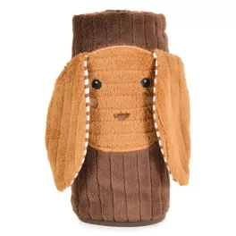 Moni TAKARÓ Coco Puppy nyuszi fülekkel 90x75cm BARNA