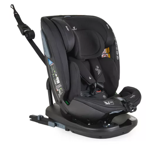 Moni GRAVITY I-size autós ülés 40-150cm, SPS, forgatható talp, pamut huzat FEKETE