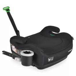   Moni I-SWIFT ülésemelő pohártartóval 125-150cm I-SIZE és ISOFIX FEKETE