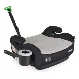   Moni I-SWIFT ülésemelő pohártartóval 125-150cm I-SIZE és ISOFIX SZÜRKE