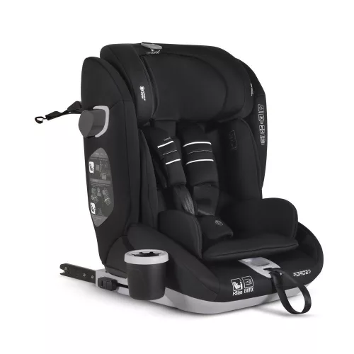Moni FORCE autós ülés I-SIZE, 76-150cm, ISOFIX, pohártartóval, SPS, FEKETE