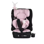 Moni ROCK autós ülés 76-150cm, 2játékkal, pohártartó, belső öv, isofix nélkül PINK