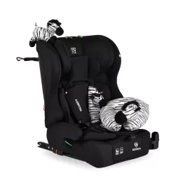   Moni SECURITY autós ülés belső övvel, isofix, ajándék 2plüss+párna 76-150cm FEKETE