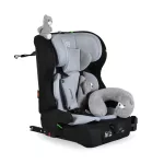 Moni SECURITY autós ülés belső övvel, isofix, ajándék 2plüss+párna 76-150cm SZÜRKE
