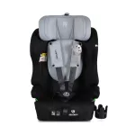 Moni SECURITY autós ülés belső övvel, isofix, ajándék 2plüss+párna 76-150cm SZÜRKE