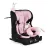 Moni SECURITY autós ülés belső övvel, isofix, ajándék 2plüss+párna 76-150cm PINK