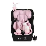 Moni SECURITY autós ülés belső övvel, isofix, ajándék 2plüss+párna 76-150cm PINK