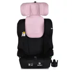 Moni SECURITY autós ülés belső övvel, isofix, ajándék 2plüss+párna 76-150cm PINK