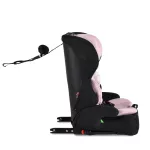 Moni SECURITY autós ülés belső övvel, isofix, ajándék 2plüss+párna 76-150cm PINK