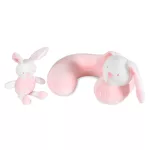 Moni SECURITY autós ülés belső övvel, isofix, ajándék 2plüss+párna 76-150cm PINK