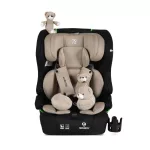 Moni SECURITY autós ülés belső övvel, isofix, ajándék 2plüss+párna 76-150cm BÉZS