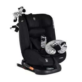   Moni i-MAXX autós ülés, isofix, forgatható, 2 plüss+párna 40-150cm FEKETE