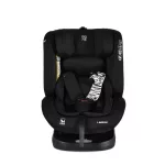 Moni i-MAXX autós ülés, isofix, forgatható, 2 plüss+párna 40-150cm FEKETE