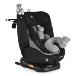 Moni i-MAXX autós ülés, isofix, forgatható, 2 plüss+párna 40-150cm SZÜRKE