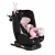 Moni i-MAXX autós ülés, isofix, forgatható, 2 plüss+párna 40-150cm PINK