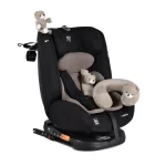 Moni i-MAXX autós ülés, isofix, forgatható, 2 plüss+párna 40-150cm BÉZS