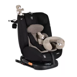   Moni i-MAXX autós ülés, isofix, forgatható, 2 plüss+párna 40-150cm BÉZS