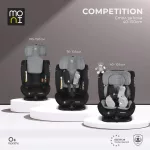 Moni COMPETITION dönthető autós ülés 40-150cm SZÜRKE