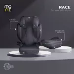 Moni RACE autós ülés 100-150 cm ülésmagasítóvá alakítható SÖTÉT SZÜRKE