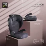 Moni I-RACE autós ülés 100-150 cm ülésmagasítóvá alakítható SZÜRKE