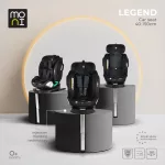 Moni LEGEND autós ülés 40-150cm támasztólábbal FEKETE