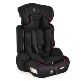 Moni FLEX autós ülés 76-150cm FEKETE/PIROS díszcsík