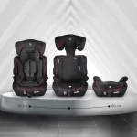 Moni FLEX autós ülés 76-150cm FEKETE/PIROS díszcsík